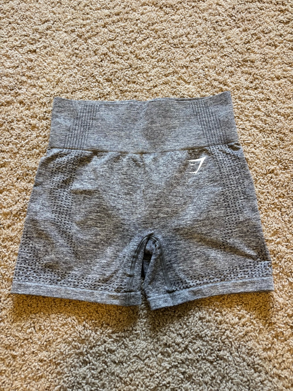 Gymshark Gray Seamless High-Waist Athletic Shorts